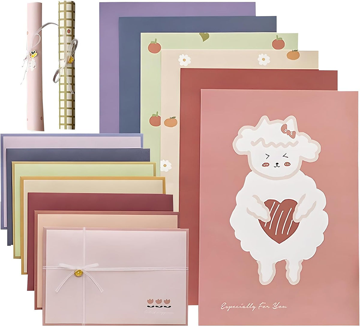 91 Pcs Stationery Paper Envelopes Set